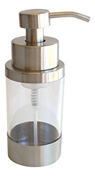 Ultimate Bath Stainless Steel Countertop Foaming Soap Dispenser (Satin Finish) - Replace your single-use plastic soap dispensers with this beautiful high quality stainless and acrylic countertop soap dispenser.