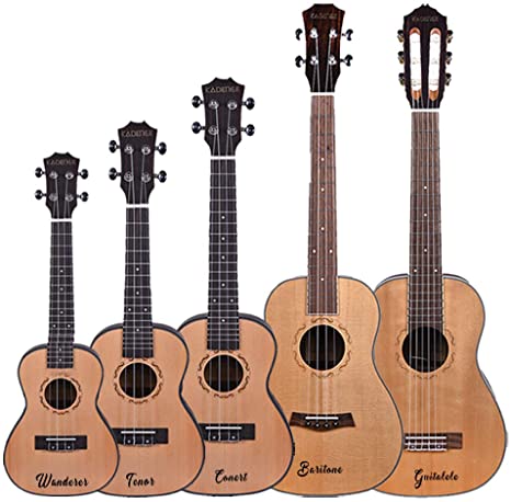 Kadence Ukulele/Guitalele Solid Spruce Top, Rosewood Back With Equalizer and Bag. Ukelele Solid top series (Wanderer (Soprano) 21")