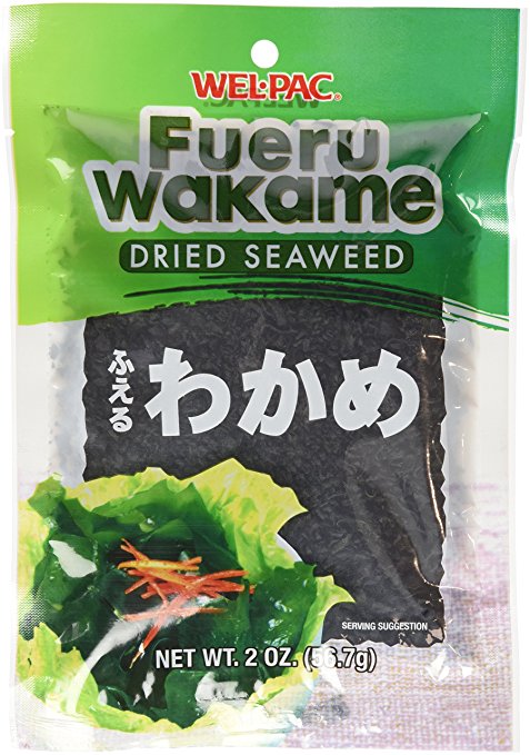 Wel-Pac - Fueru Wakame (Dried Seaweed) Net Wt. 2 Oz. (Pack of 4)