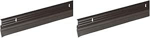 Frost King Premium Aluminum and Vinyl Door Sweep 1-5/8-Inch by 36-Inches, Brown - B59/36H (Pack of 2)