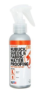 Gear Aid ReviveX Nubuck, Suede & Fabric Water Repellent for Footwear, 4oz
