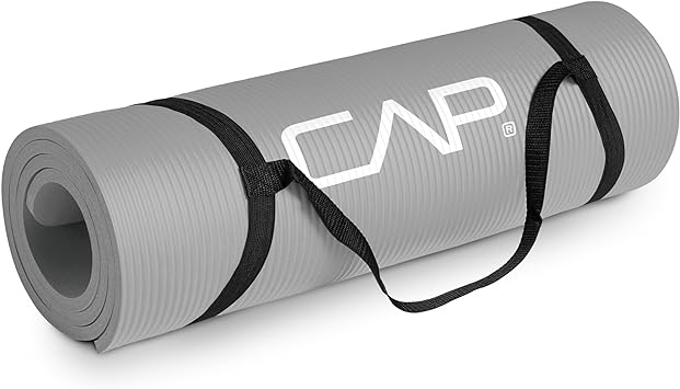 CAP Barbell High Density Exercise Mat with strap | Multiple options