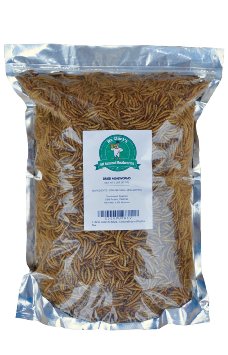 2 Lbs Mr. Cluck's All Natural Dried Mealworms Food for Chickens Birds and Reptiles