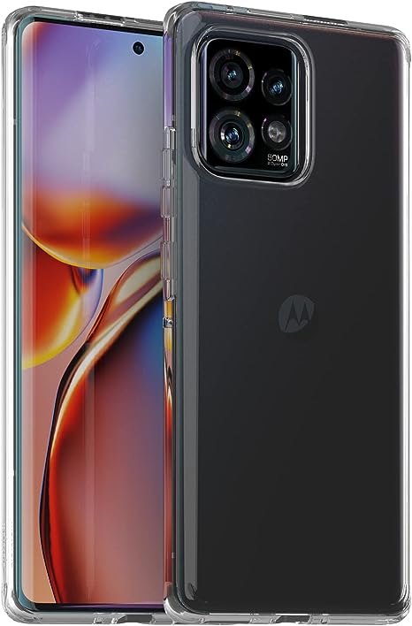 Motorola Edge  (Plus) 2023 / Edge 40 Pro Hybrid Crystal Clear Case- Showcase Your Phone, Ultra Slim Fitting, Transparent Cover with Anti-Yellowing Technology