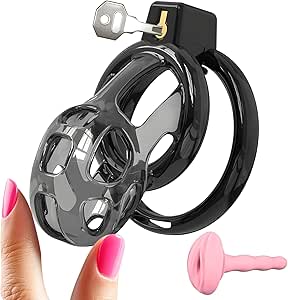 Male Chastity cage Cocke Devices Soft Silicone Small Mens Penis Chastity Cages Multi-Size Adaptation Micro Male Chastitye DevicDry and airy Chastity cage Lock for Home Travel Work