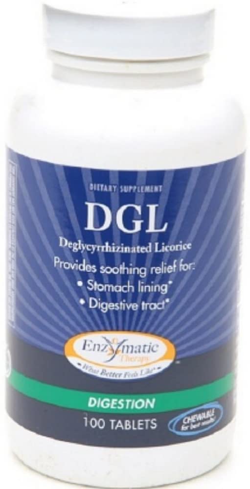 Enzymatic Therapy DGL Anise Flavor Chewable Tablets - 100 Ea, 2 Pack