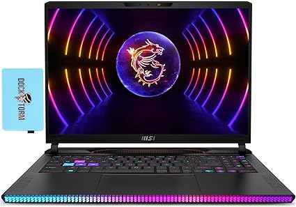 MSI Raider 16.0" WUXGA 144Hz Gaming Laptop (Intel i9-13950HX, 64GB DDR5, 1TB PCIe SSD, GeForce RTX 4060 8GB w/Dynamic Boost, RGB KYB, WiFi 6E, BT 5.3, Thunderbolt 4, Win11H) w/Hub