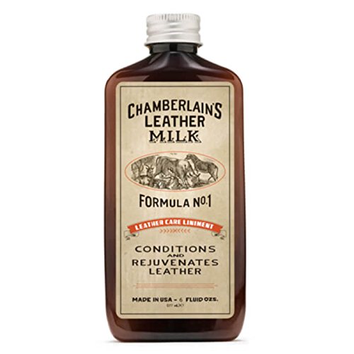 Leather Milk Leather Conditioner and Cleaner - Leather Care Liniment No. 1. All Natural, Non-Toxic Conditioner Made in the USA. 2 Sizes. Includes Premium Applicator Pad!