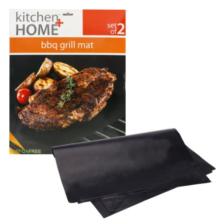BBQ Grill Mats -100 Non-stick easy to clean and reusable- 1575 x 13 - Set of 2