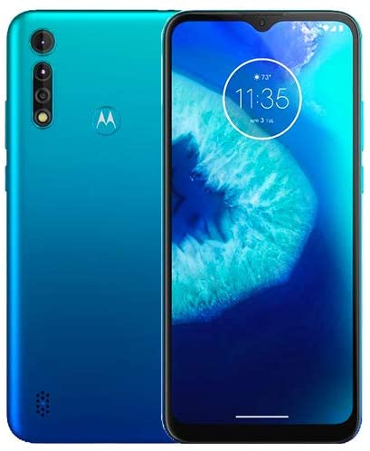 Moto G8 Power Lite (64GB,4GB) 6.5", 5000 mAh Battery, Dual SIM GSM Unlocked, Global 4G LTE International Model (T-Mobile, AT&T, Metro, Cricket) XT2055-2 (64GB SD   Case Bundle, Turquoise)