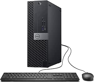 Dell OptiPlex 7050 SFF Small Form Factor Desktop PC, Quad Core i5-6th 3.6GHz, 16GB RAM, 256GB SSD, Wired Keyboard, Win10 pro(Renewed)