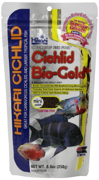 Hikari 8.8-Ounce Cichlid Bio-Gold and Floating Pellets for Pets, Mini