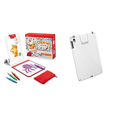 Osmo - Creative Starter Kit for iPad   Osmo iPad Case Bundle - Creative Drawing & Problem Solving/Early Physics (Ages 5-10) (Osmo Base Included)