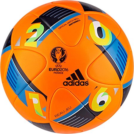 Adidas Euro16 Winter High Visibility Official Match Soccer Ball (Orange) Beau Jeu