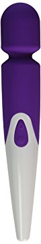 Bombex 100% Waterproof Multi-Speed Powerful Vibrating Wand Massager,Rechargeable Silicone Vibrator- Personal Handheld Body Massager for Women for Couples - 10 Speeds, Wireless/Cordless w/ Strong Vibration for Neck & Shoulder PLUS Bombex Personal Lubricant,Purple