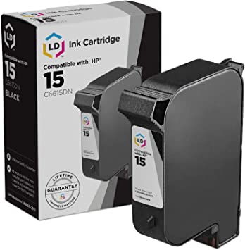 LD Remanufactured Ink Cartridge Replacement for HP 15 C6615DN (Black)