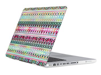 MacBook Pro 13 Case,ULAK Tribal Design Rubberized Matte Solid Hard Case Cover for Apple Macbook Pro 13 inch 13" (Model: A1278),(Not fit for MacBook Pro 13 Retina)(C Aztec Tribal)