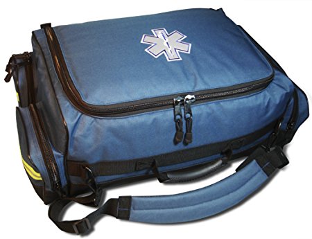 SALE! Lightning X Modular X-Tuff Oxygen Trauma Bag w/Zip-Out Cylinder Pocket & Removable Pouches - Navy Blue
