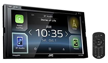 JVC KW-V830BT Double DIN Bluetooth In-Dash DVD/CD/AM/FM Car Stereo Receiver w/ 6.8" Touchscreen LCD Display, Apple Car Play, Android Auto