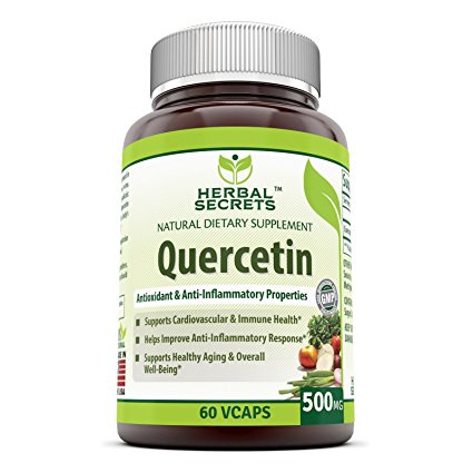 Herbal Secrets Quercetin 500 Mg 60 Vegetarian Capsules