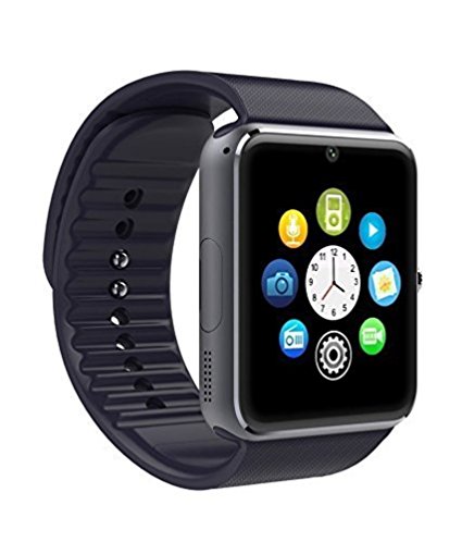 Amazingforless Bluetooth Touch Screen Smart Wrist Watch Phone with Camera - Black