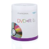 Memorex DVD plus R 16x 47GB 100 Pack Spindle