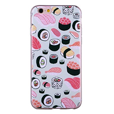 For iPhone 6/iPhone 6s Case, ZQ-Link® Ultra Slim Soft TPU Case Skin Cover Protective Bumper Case for Apple iPhone 6 / iPhone 6s 4.7 inch Sushi Design