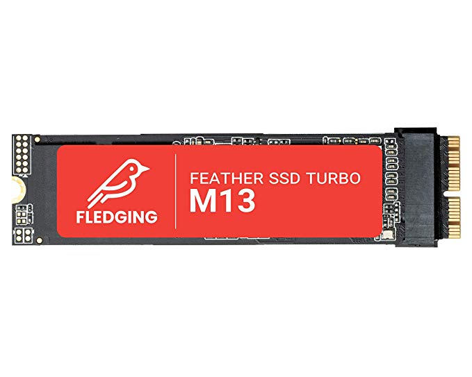 Feather M13 NVMe SSD Upgrade for Apple MacBook Pro 2013-2015, MacBook Air 2013-2017, iMac 2013-2017 (256GB)