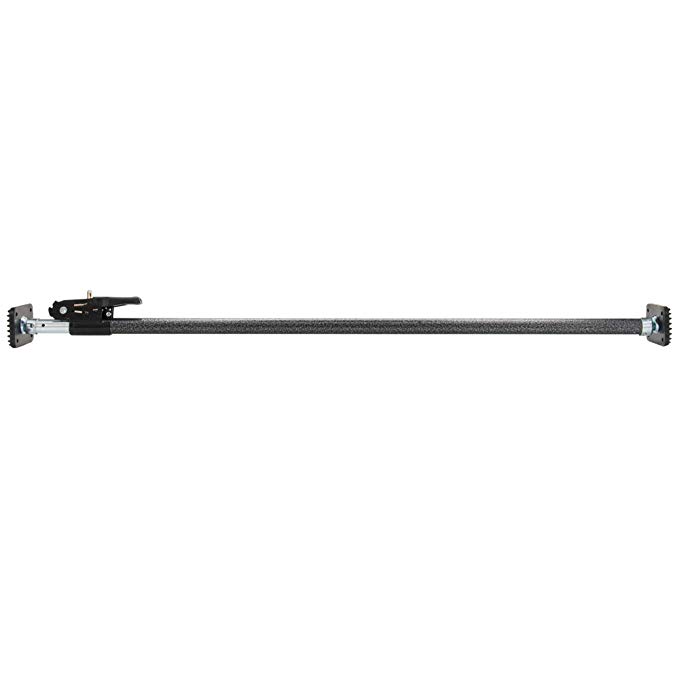 CARGOSMART Adjustable Ratcheting Cargo Bar – Size Adjusts from 40” to 70” Wide – Secures Cargo in Back of Pick-Up, SUV or Box Trailer – Heavy-Duty Steel Construction - Easy Install