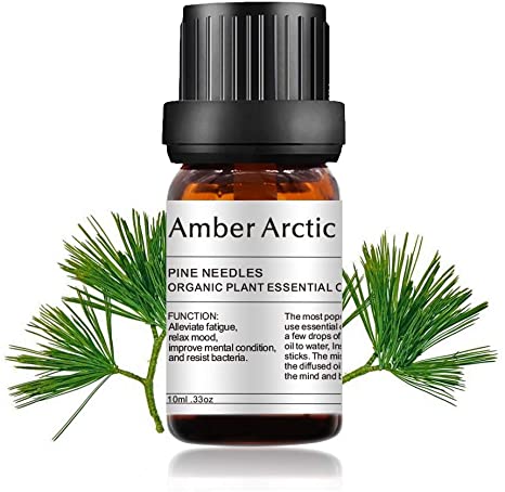 AMBER ARCTIC Pine Needles Essential Oil for Diffuser, 100% Pure Fresh Organic Plant Therapy Pine Needles Oil 10ml/0.33oz