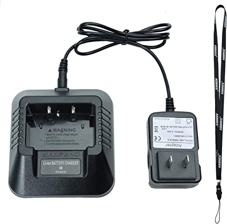 Baofeng Battery Charger 100v-240v with US Adapter for UV-5R UV-5RA UV-5RE BF-F8HP UV-5X3 UV-5R V2  Series Two-Way Radio Walkie Talkie