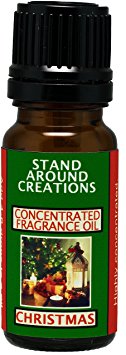 Concentrated Fragrance Oil - Christmas - Orange spice notes from the kitchen, fir w/pine notes from the Christmas tree. Made w/ natural orange, cinnamon, and pine essential oils.(.33 fl.oz.)