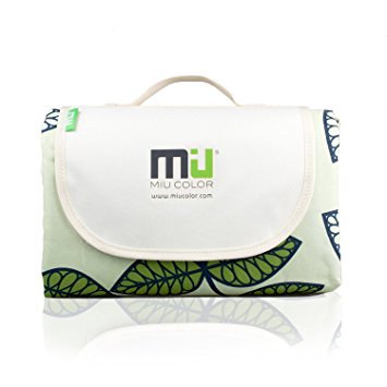 Outdoor Blanket Picnic blanket Tote - MIU COLOR Thicker and Durable Waterproof and Sand Proof Beach Blanket, 57"x78", Triple Layers