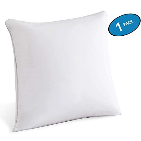 MoMA 16 x 16 Pillow Inserts (Set of 1) - Throw Pillow Inserts with 100% Cotton Cover - 16 Inch Square Interior Sofa Pillow Inserts - Decorative Pillow Insert Pair - White Couch Pillow