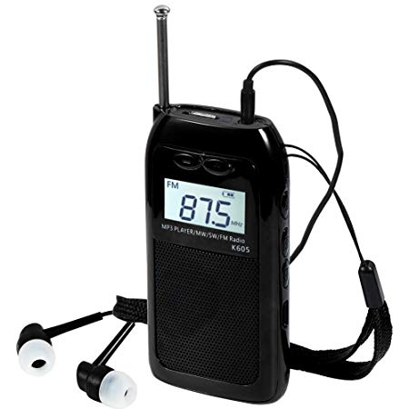 Pocket Radio FM AM Portable Radio with Headphones