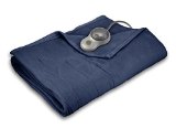 Sunbeam Quilted Fleece Heated Blanket with EasySet Pro Controller Full Lagoon