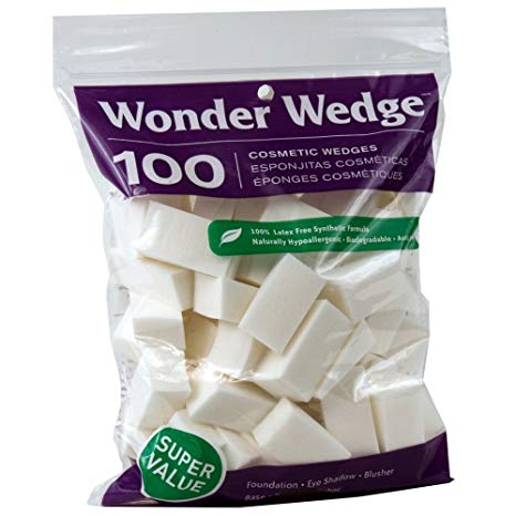 Wonder Cosmetic Wedge, 100 Count, Pack of 3