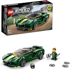 LEGO 76907 Speed Champions Lotus Evija Voiture de Course, Jouet Réduit avec Minifigure de Pilote de Course, Jouet pour Enfants