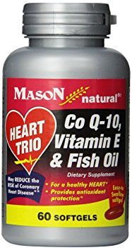 Mason Natural Co Q-10, Vitamin E and Fish Oil, 60 Softgels