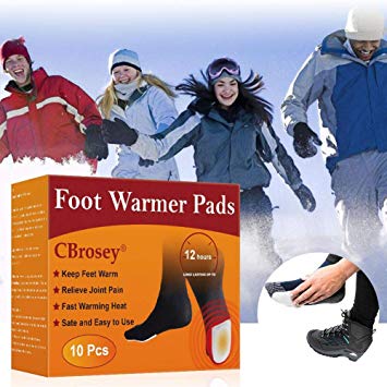 Foot Warmer,Toewarmers,Foot Warmers Disposable,Auto Instant Heated Foot Warmer Pads Self-Adhesive Air Activated Foot Warmer Pads for Women and Men Winter Outdoors Foot Warm 10 Pairs