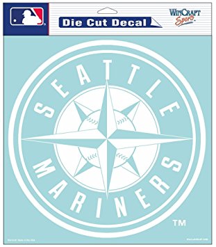 MLB Seattle Mariners Die-Cut Decal, 8"x8", Team Color