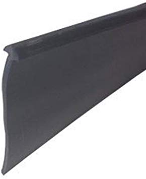 Black 3/4" Half-Round Type Shower Door Bottom Seal and Sweep - 36 in Long