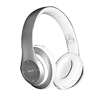 Bluetooth Headphones Wireless Headpohones Clear, Cheap, Good Headgear Wireless 4.1 Headphones Metolic Silver