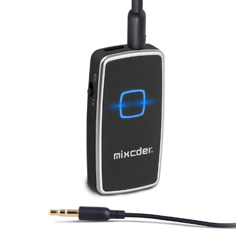 Mixcder TR007 Wireless Bluetooth Transmitter and Receiver2 in 1 Adapter With 35mm Stereo Output Connect Headphones TV Car kit iPhone iPad iPod PC