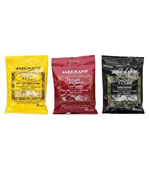 Jakeman's Throat and Chest Lozenges (3 Bags, 3 Flavors)