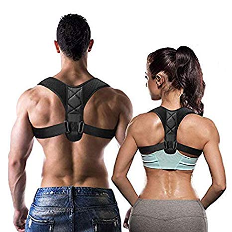 Posture Corrector for Women and Men - Effective Upper Back Brace for Clavicle Support - Corrects Slouching, Hunching & Bad Posture