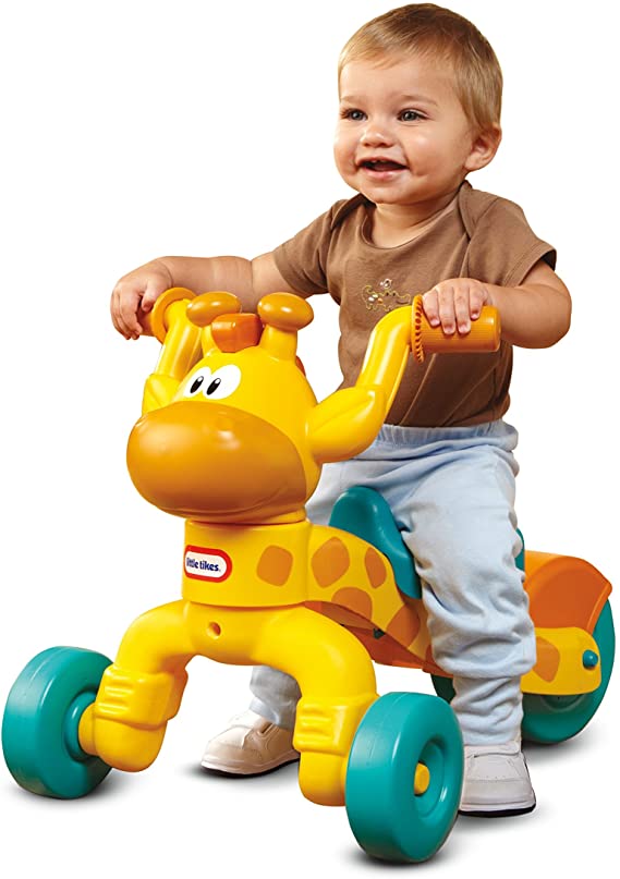 Little Tikes Go and Grow Lil' Rollin' Giraffe, Ride on Giraffe Toddler Bike for Boys and Girls - 3 Wheel Ride on Toys for Children with Adjustable Seat