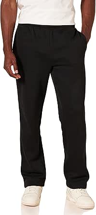 Amazon Essentials Men's Fleece Open Bottom Sweatpant (Available in Big & Tall)