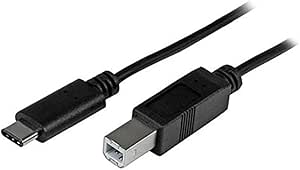 StarTech.com USB C to USB B Printer Cable - 3 ft / 1m - USB C Printer Cable - USB C to USB B Cable - USB Type C to Type B (USB2CB1M)