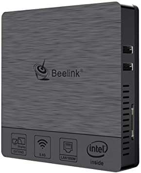 Beelink BT3 Pro II Mini PC Support Windows 10, Intel Atom x5-Z8350 Processor 4GB Ram 64GB Rom Graphics HD 400, 1000Mbps LAN MINI Computer con 5.8G 2.4G WiFi HDMI VGA Outputs/Bluetooth 4.0/USB 3.0